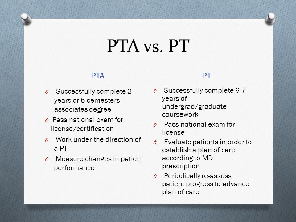 PTA Vs PT 